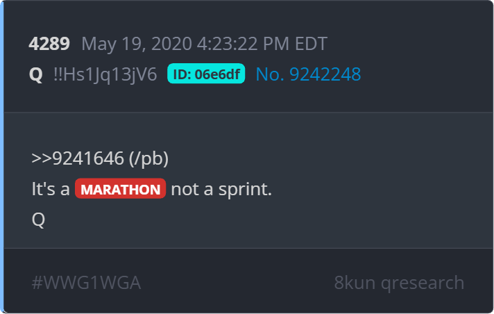 BoussardFr84098's tweet photo. Personne ne sera oublié car c'est une opération mondiale : WWG1 WGALL ou en français : tous pour un, un pour tous ! La mise en lumière peut donner l'impression que la situation s'aggrave alors qu'au contraire, elle précède la phase justice et doit permettre d'identifier clairement l'ennemi avant neutralisation🎯. 
Travail préparatoire en cours par exemple aux USA ou  l'état est en train d'officialiser le rôle des juges militaires comme adjoints spéciaux des procureurs dans les tribunaux civils en application de l'EO 13825 
la justice sera purement militaire pour les crimes les plus graves ou hybride civilo-militaire... https://t.co/BJbPWsjuzP, 
Beaucoup de signes d'espoirs objectifs en plus des communications officielles de la Maison-Blanche qui sont maintenant ouvertement alignées sur les Q posts au moment ou les médias sont officiellement blacklistés...sans parler de la montée des tensions parfaitement conforme au scénario annoncé de la Somme de toutes les peurs...les lecteurs des Q posts ont en quelque sorte eu le scripte en exclu même si tout n'était parfaitement clair😅de manière à que cela ne soit pas également trop clair pour nos ennemis ce qui nous rend encore plus impatients, mais la fin approche tout le monde le sent. Tout converge objectivement à la veille de la Saint-Michel, il nous reste juste quelques mètres à parcourir, quelques kilomètres avant la fin du marathon...haut les cœurs comme dirait Yvan Benedetti !