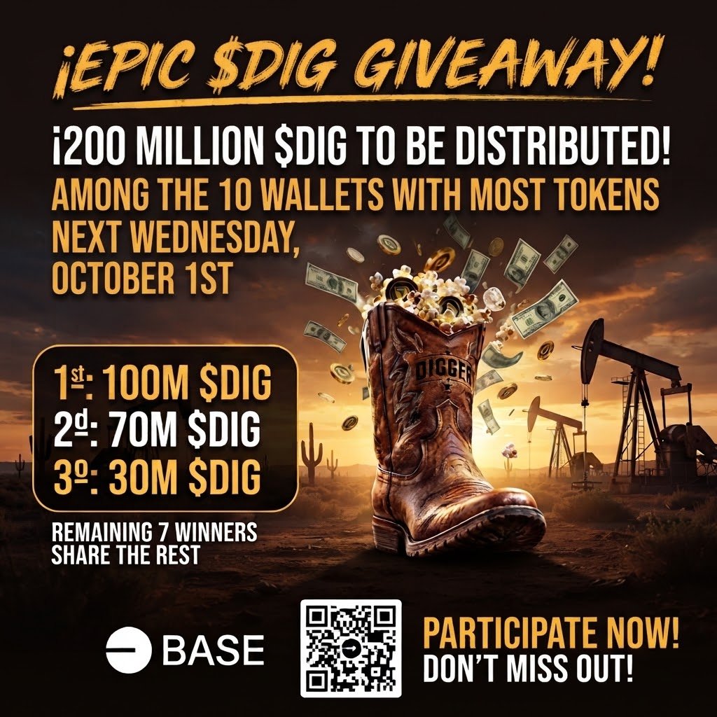 DIGGERtheboot's tweet photo. The film will premiere on Thursday, October 2nd, and to celebrate, next Wednesday, October 1st...

0x446Acde00dB4EeA2dc6f827D266B61cB915FcB07

#DIG #DIGGEr https://t.co/1sOlOmJZOZ
