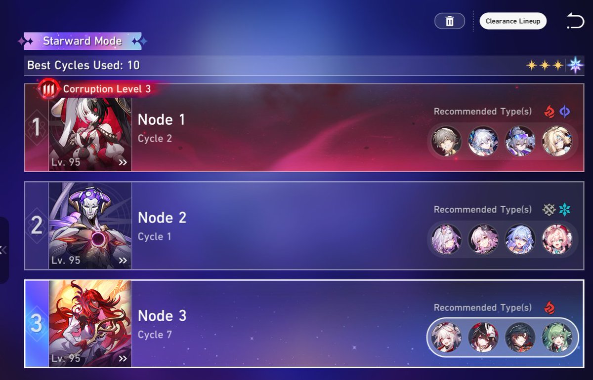 AndyZhang2896's tweet photo. The dead of Acheron. She took more than 6 (probably 7-8 turns, I ragequit before finish it) even though as a E2S1 Acheron, losing to E0S1 Sparkle.
Really hope the buff is real and arrive soon. https://t.co/Bu9KS9Y89T
