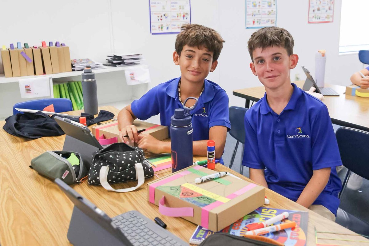 UnitySchoolFL's tweet photo. 💡 6th graders explore the past &amp; future! From Spanish postcards to 2276 tech prototypes and 3D National Park maquettes, see our middle schoolers lead the way Wed, 9/30 at 5:30 PM! 🚀🔗[Link] #UnitySchoolFL #America250 https://t.co/yPXbXJYEzr