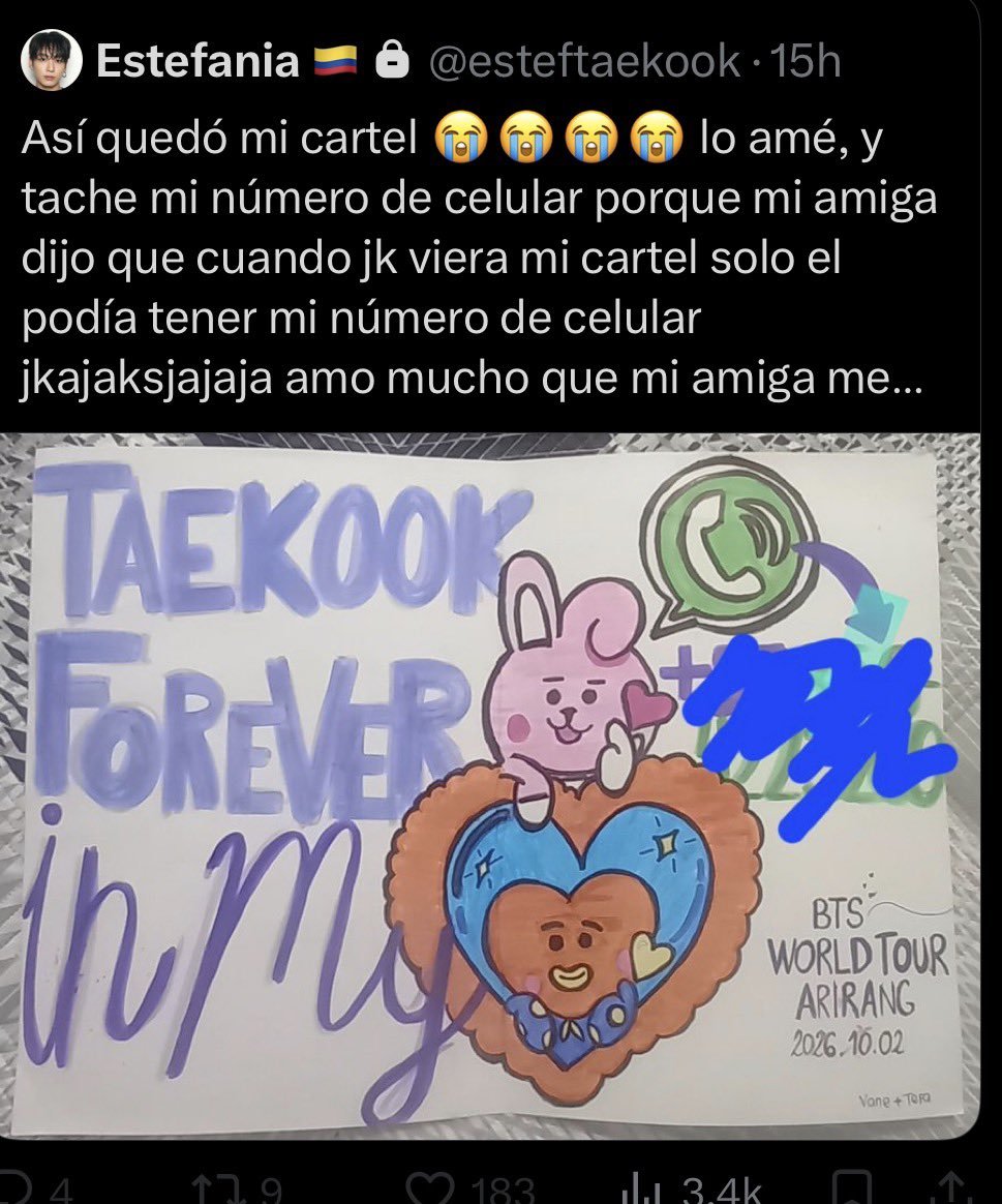 koovnx's tweet photo. jungkook se va a instalar wsp solo para escribirle a ella 😱 https://t.co/o7FMq9kLzx