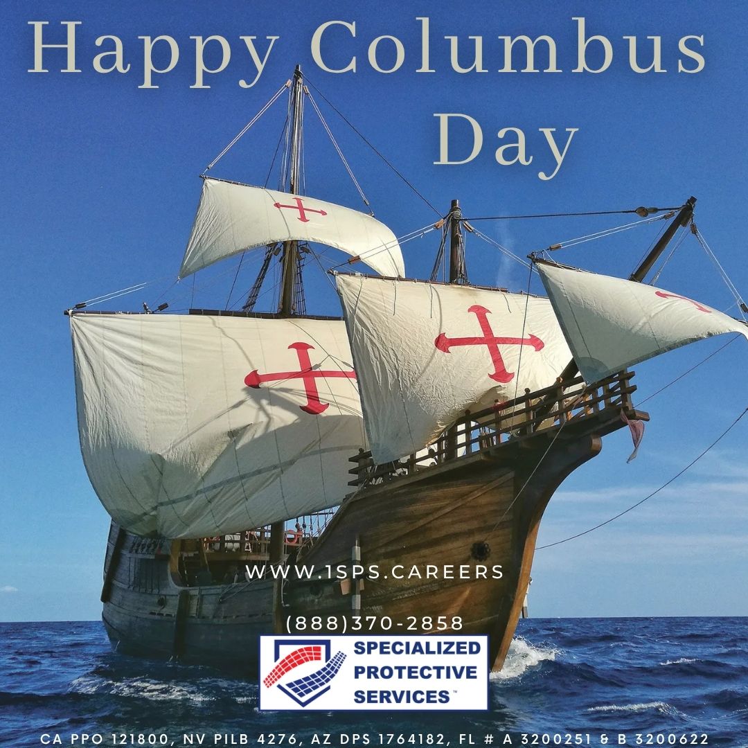 SPSRecruiter's tweet photo. #specializedprotectiveservices #spssecurity #securityguards #securityservices #happycolumbusday #columbusday2026 #friends&amp;family @1SPSPro https://t.co/1LIRKjbjOM