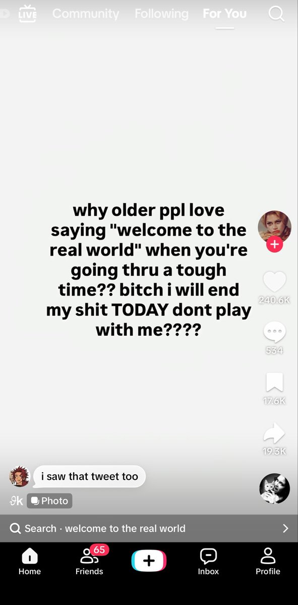 h8er167's tweet photo. tiktok is so boring now it’s literally just copied twt posts and bot comments https://t.co/Htpkgw1zJl