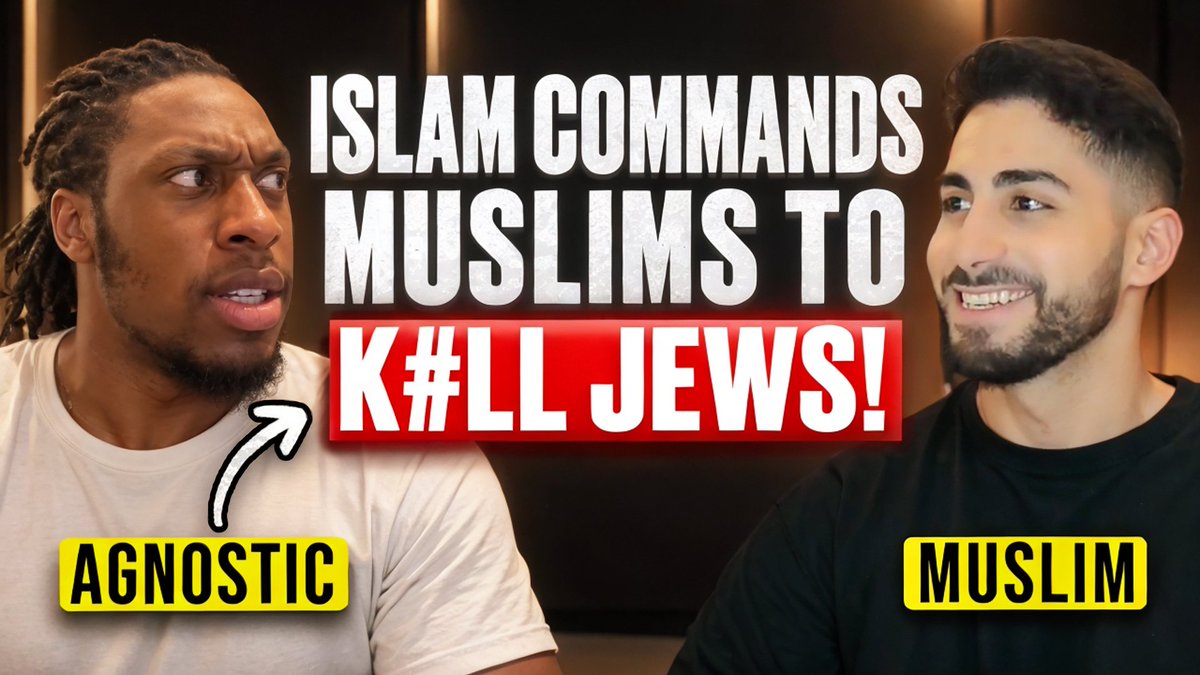 Chainless_Slave's tweet photo. Confident Agnostic Confronts A Muslim About The Treatment Of Jews In Islam: https://t.co/JQnzUj7UX2