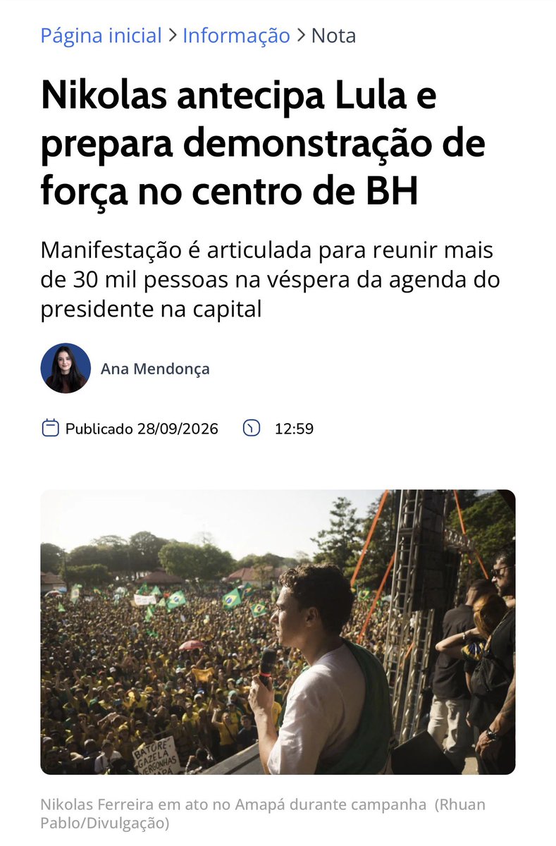 nikolas_dm's tweet photo. Se prepare BH, quinta feira 19:30h vamos fazer o maior Bloquinho 22 de Minas Gerais!!! 

Em breve divulgarei o local. https://t.co/wAnnm44mu4