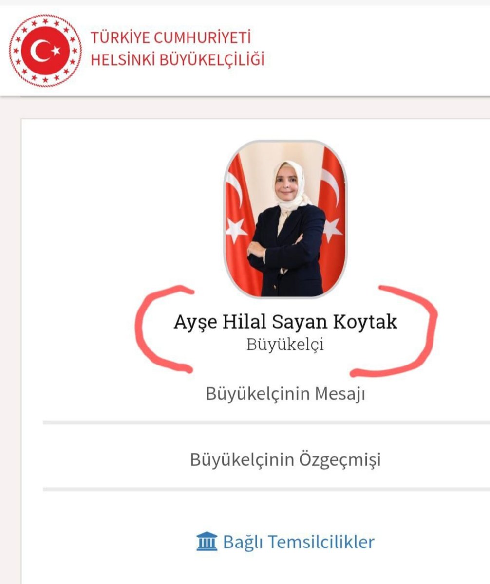 deklare1881's tweet photo. 🚨Sevgili gençler boşuna uluslararası ilişkiler okuyup, hayaller kurmayın. Fatma Betül Sayan Kaya'nın akrabası veya kızkardeşi değilseniz büyükelçi olamıyorsunuz. Bu hanım Fatma Betül Sayan Kaya'nın kızkardeşi. Hiçbir dışişleri ve diplomasi eğitimi yok ve Finlandiya büyükelçimiz. https://t.co/IXFENWucdn