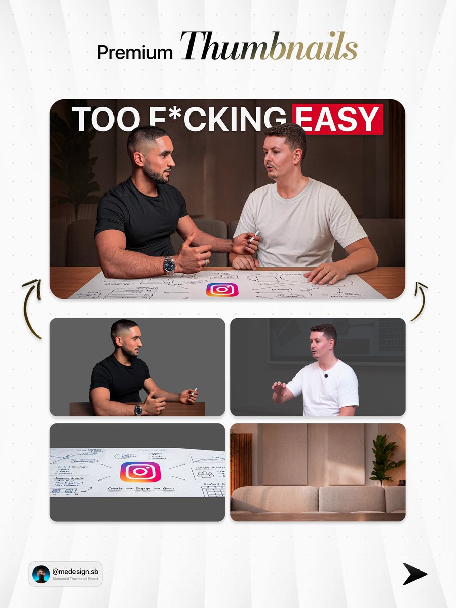 SimoSB13's tweet photo. Recent Thumbnail Design for branded premium  Channel

Do clean and simple thumbnails always work? https://t.co/anI4o4pxqy