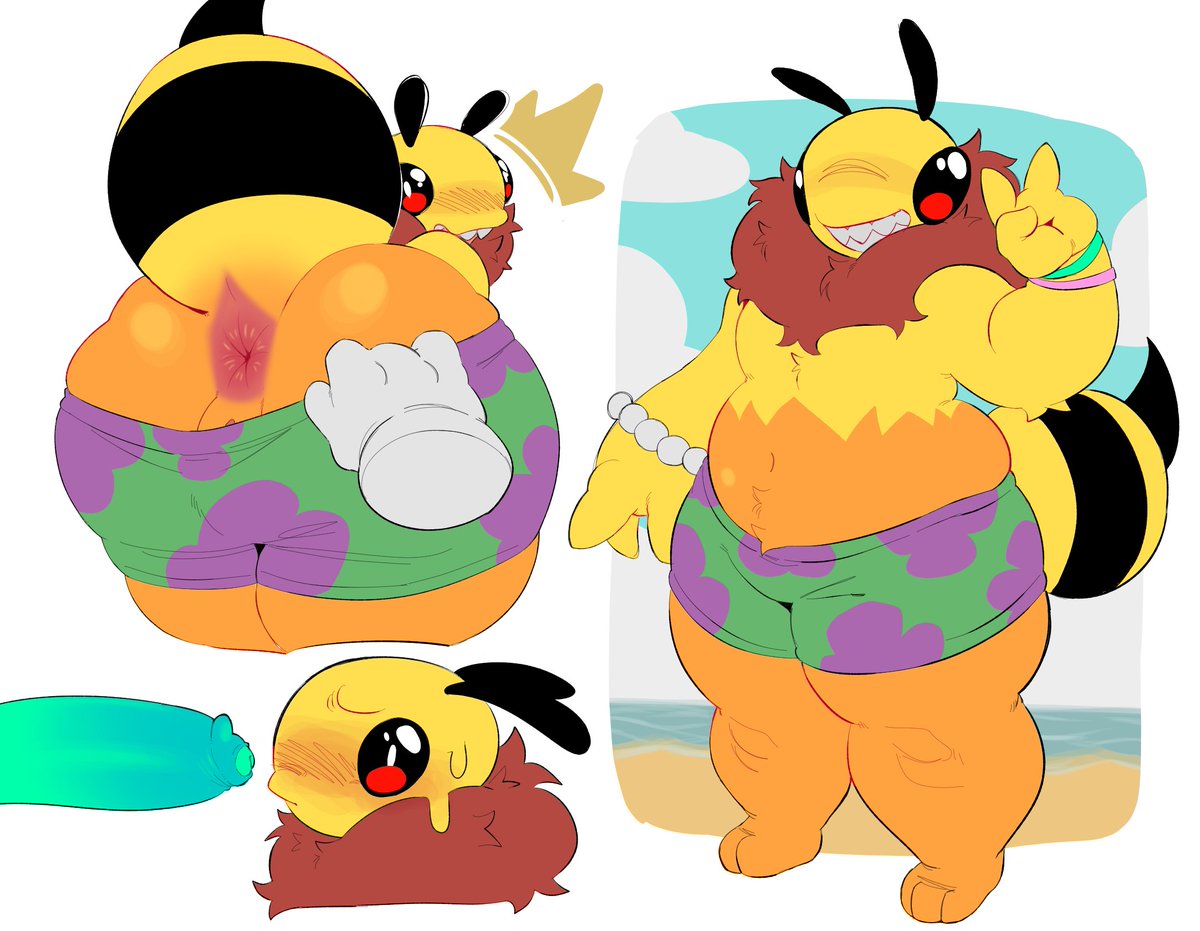 DaEvilBee's tweet photo. Beach day with the bee https://t.co/PxGqqExhIb