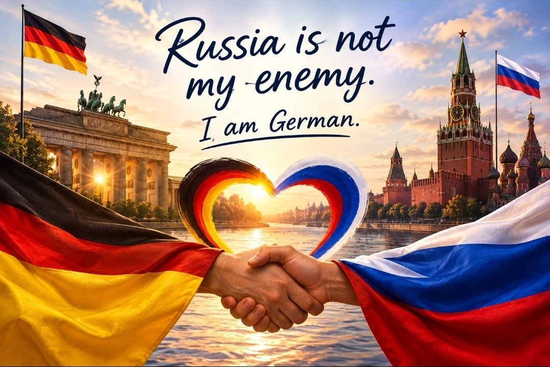 IR__Rh's tweet photo. Ich bin Deutsche und Russland ist nicht mein Feind! https://t.co/xxS8kzAwKe