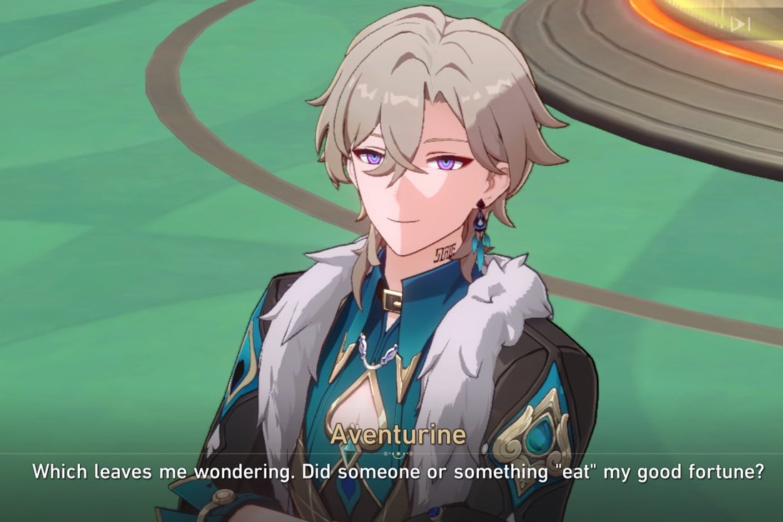 mymarifae's tweet photo. hsr 4.6 spoilers
-
-
-
-

oh yeah this was crazy. the fact that he says this right after we see a bunch of elation pathstriders start to go nuts because of what's brewing inside oroboros... soooo i guess aventurine's luck is (at least partially) a byproduct of elation❓ https://t.co/2odb81TcRN