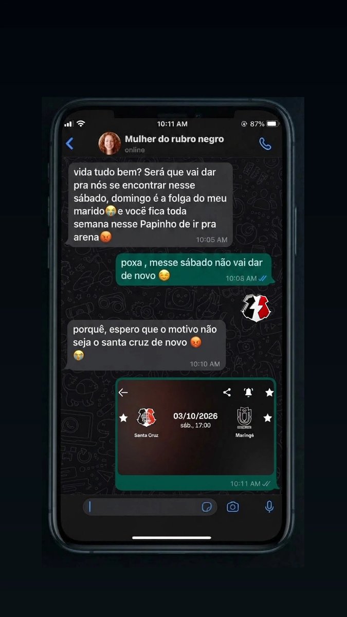 stamilvolts's tweet photo. Logo no jogo do acesso!
Não marquem nada comigo pra sábado, só se for pra arena 😎. https://t.co/DyY5go4sNe