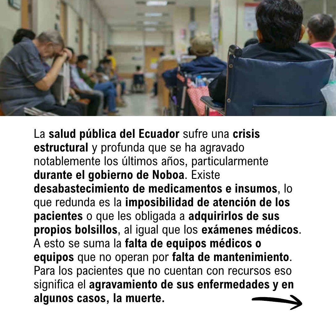 Colectivo_PRODH's tweet photo. 🏥💊 Medicamentos que no llegan, equipos sin mantenimiento, proveedores impagos y pacientes que terminan pagando de su bolsillo. ⚠️
La salud es un derecho, no un privilegio. 🇪🇨
👉 Lee el editorial y abre el debate.
#EditorialProdh
👇
https://t.co/mAOzUHDsMr https://t.co/5xlJ2i0Wjd
