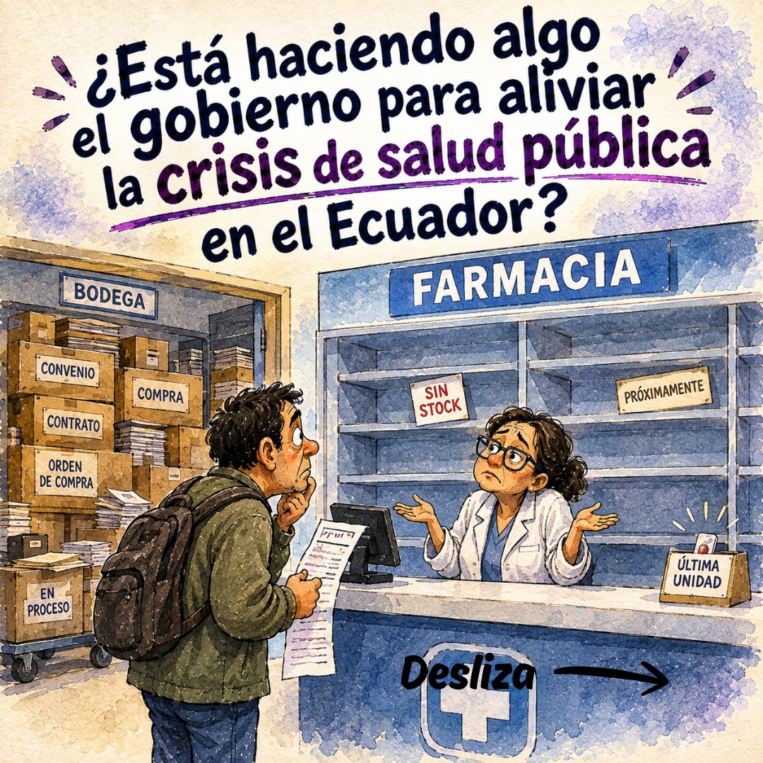 Colectivo_PRODH's tweet photo. 🏥💊 Medicamentos que no llegan, equipos sin mantenimiento, proveedores impagos y pacientes que terminan pagando de su bolsillo. ⚠️
La salud es un derecho, no un privilegio. 🇪🇨
👉 Lee el editorial y abre el debate.
#EditorialProdh
👇
https://t.co/mAOzUHDsMr https://t.co/5xlJ2i0Wjd