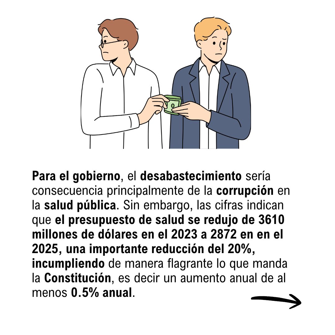 Colectivo_PRODH's tweet photo. 🏥💊 Medicamentos que no llegan, equipos sin mantenimiento, proveedores impagos y pacientes que terminan pagando de su bolsillo. ⚠️
La salud es un derecho, no un privilegio. 🇪🇨
👉 Lee el editorial y abre el debate.
#EditorialProdh
👇
https://t.co/mAOzUHDsMr https://t.co/5xlJ2i0Wjd