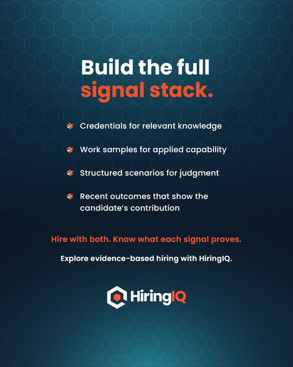 QuickStartIntel's tweet photo. A strong cyber résumé tells you where someone’s been. How do you know they can do the work ahead?

Swipe through for a better way to evaluate candidates, then read Launa Rich’s article on evidence-based cyber hiring: https://t.co/ePYRq8fHG6

#CyberHiring #SkillsBasedHiring https://t.co/3BAzyqmwG5