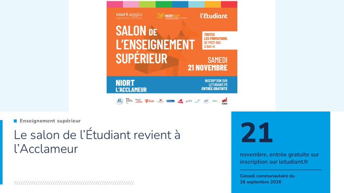 Image de l'actu de Niort Agglo