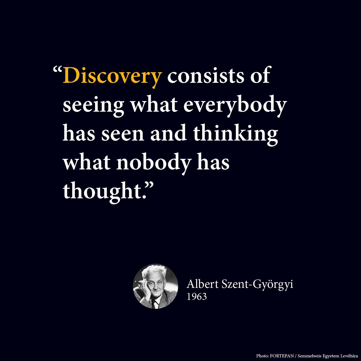 uspto's tweet photo. Albert Szent-Györgyi won the 1937 Nobel Prize in Physiology or Medicine for isolating vitamin C. 

#Innovation #Discovery #AmericasInnovationAgency https://t.co/vqNgllSdza