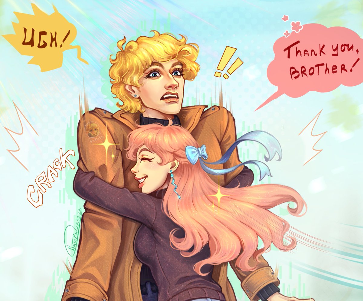 SaToYa_Li's tweet photo. β‘οΈHappy birthday, Remi!β‘οΈ
Arlo also gave her new lightning-bolt earrings!
Some headcanon: After the death of Rei, Remi's older brother, Arlo treats Remi like a younger sister
#unordinary #unordinarywebtoon #webtoonfanart https://t.co/exM6U4Bgmw