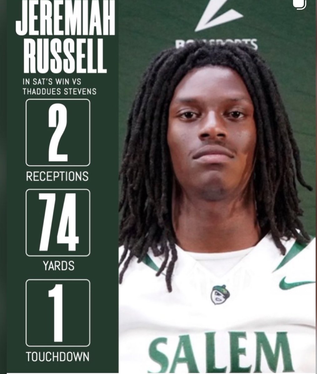 JRussell14_'s tweet photo. Week 3’s Stats Vs Thaddeus Steven’s Community College #JUCO #CommunityCollege #Football https://t.co/fsEWvEUasG