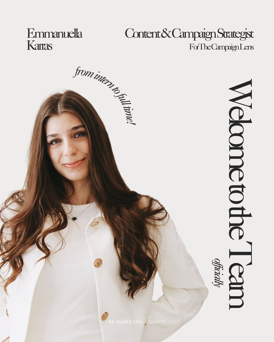 JuliusBradjd's tweet photo. From Intern to Team Member

A few months ago, Emmanuella joined RR Marketing as a Content and Campaign Strategy Intern. Since then, she has contributed to campaign research, content creation, trend analysis, and the growth of The Campaign Lens https://t.co/kXspLSzJ2u