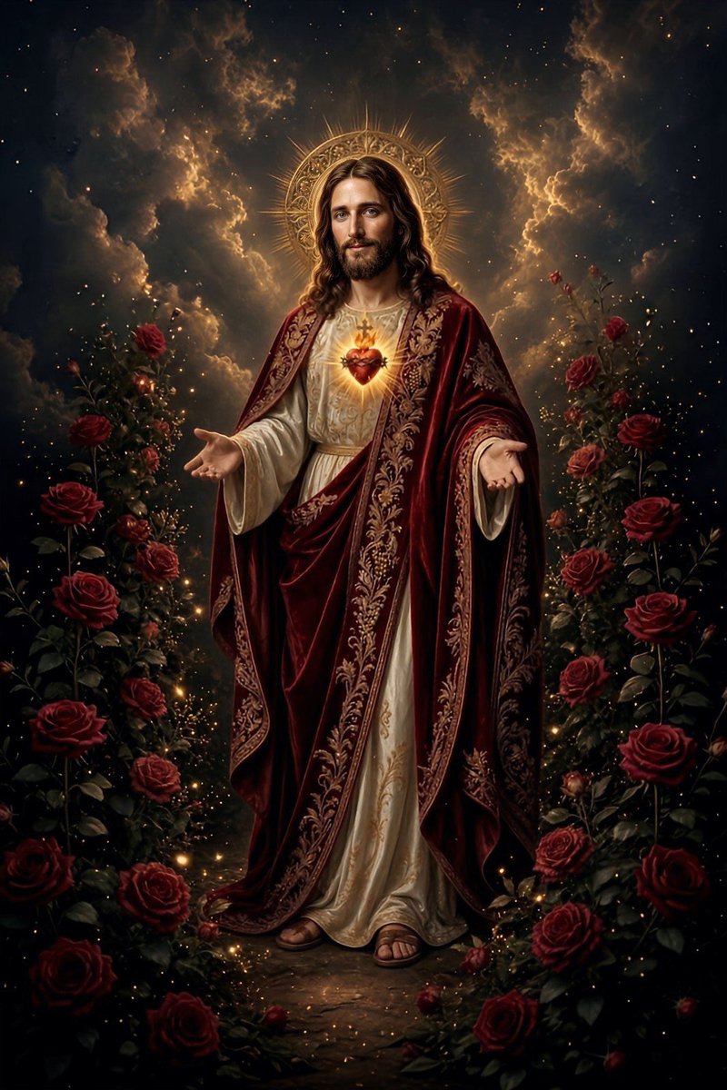 DianaMargot_'s tweet photo. ❤️‍🔥Sagrado Corazón de Jesús, quédate conmigo en las alegrías, las penas y las pruebas. Llena mi corazón con Tu paz, Tu misericordia y Tu amor. Guía mis pensamientos y fortalece mi fe. Ilumina mi vida y mi camino con Tu divina luz.  

¡Sagrado Corazón de Jesús en ti confío! https://t.co/Whc88IndBZ