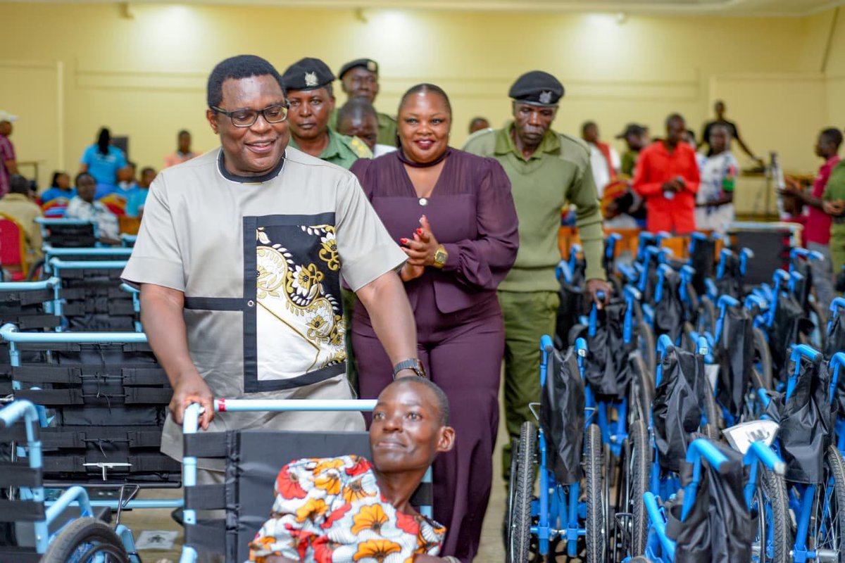 SpeakerKLusaka's tweet photo. 110 PWDs received free wheelchairs today, bringing beneficiaries to 735. As a County government, we are breaking mobility barriers and restoring dignity, independence and opportunity for persons with disabilities across Bungoma .

#PWDInclusion  #EmpoweringPWDs https://t.co/5A0Z6XLrzH