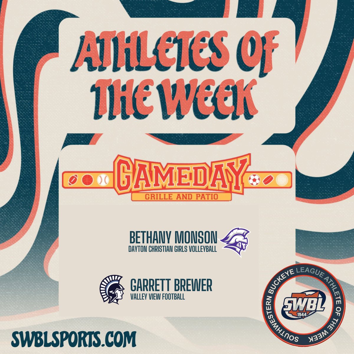 SWBLSPORTS's tweet photo. 🚨 Congratulations to our Gameday Grille and Patio Athletes of the Week! https://t.co/pLWv1pKlxF https://t.co/M5FhBsXCcV