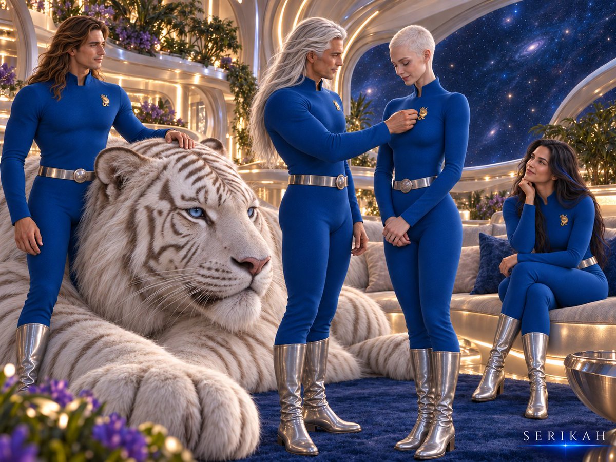 SERIKAH_'s tweet photo. THE LIGHT FORCES
1/8: THE FIRST UNIFORMS

Elder IKAI created the first uniforms
to signify unity with the Light Forces.

Blue uniforms, silver boots,
and a gold emblem worn over the heart
gave members of many races
one shared identity.

Different origins.
One team.
One purpose: to serve the Light.

Based on teachings shared by @Kabamur .

Sources:
https://t.co/H7y50OHwMS
https://t.co/I235LGi9gQ
(Family of Taygeta)
https://t.co/UENYMhZCHt
https://t.co/xEo3csZsnN
(Kabamur)