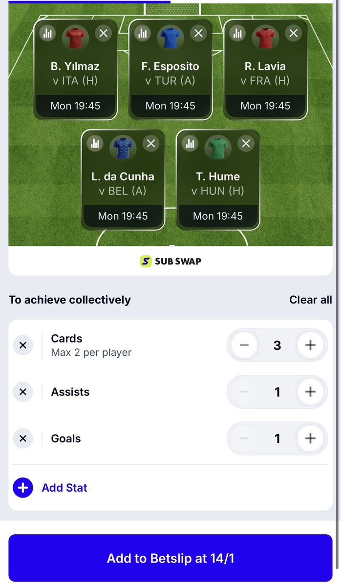 A6788C's tweet photo. BOYLES SQUAD BUILDER 👷

Wanted better odds but some room for error here…

5 Players who like a card mixed with a couple of forwards good for an assist/goal 🤝

Bet £10 Get £40 FREE as well
👇

https://t.co/RlwU52G6ew

18+ https://t.co/LhQ6UZTD3D https://t.co/B30Ioh4X4C
