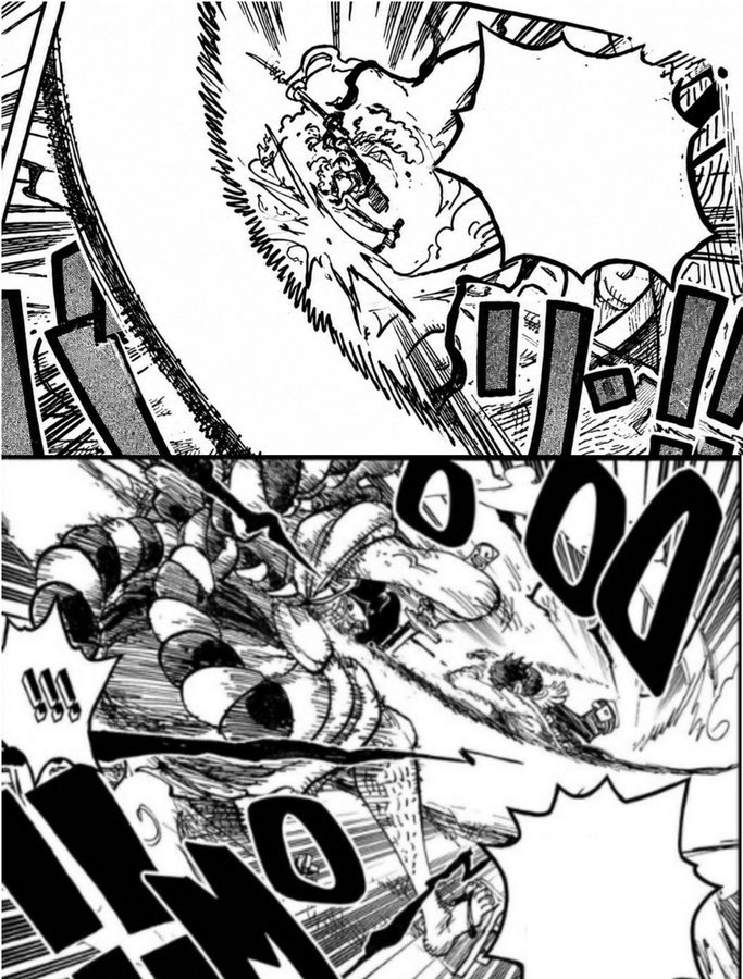 UndisputedZoro's tweet photo. They use to act like this Attack by Roger was some crazy unbelievable thing which made him not a swordsman lmfao https://t.co/DZAoMzRM5e