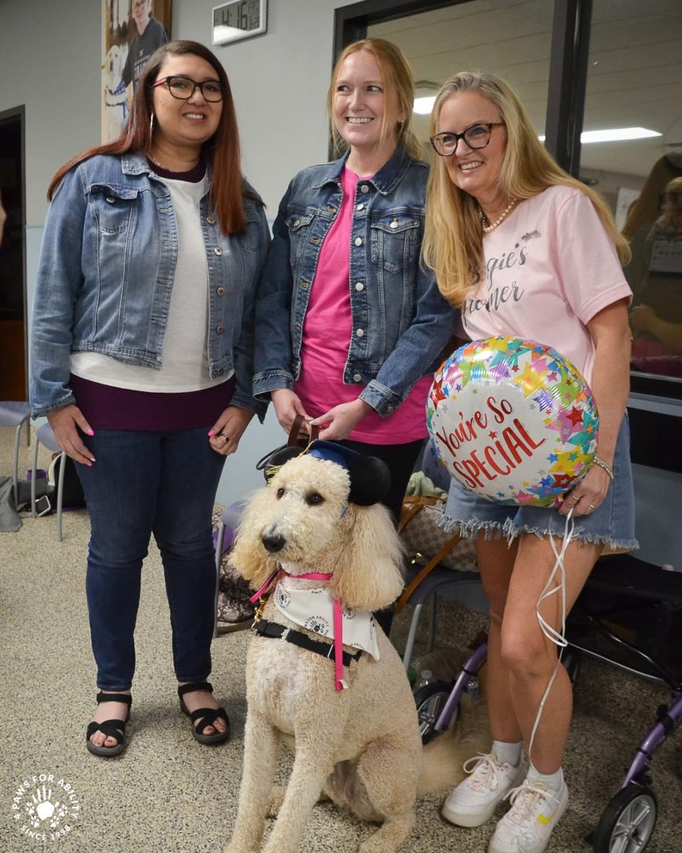 4PawsForAbility's tweet photo. "Taylor's puzzle started when she was in high school. Now, we finally found the next piece of this puzzle. Sadie will be able to help Taylor to gain a level of independence that we all want."

-Ben, father of Taylor &amp; service dog Sadie (aka Bougie) https://t.co/LMyqLcDNLG