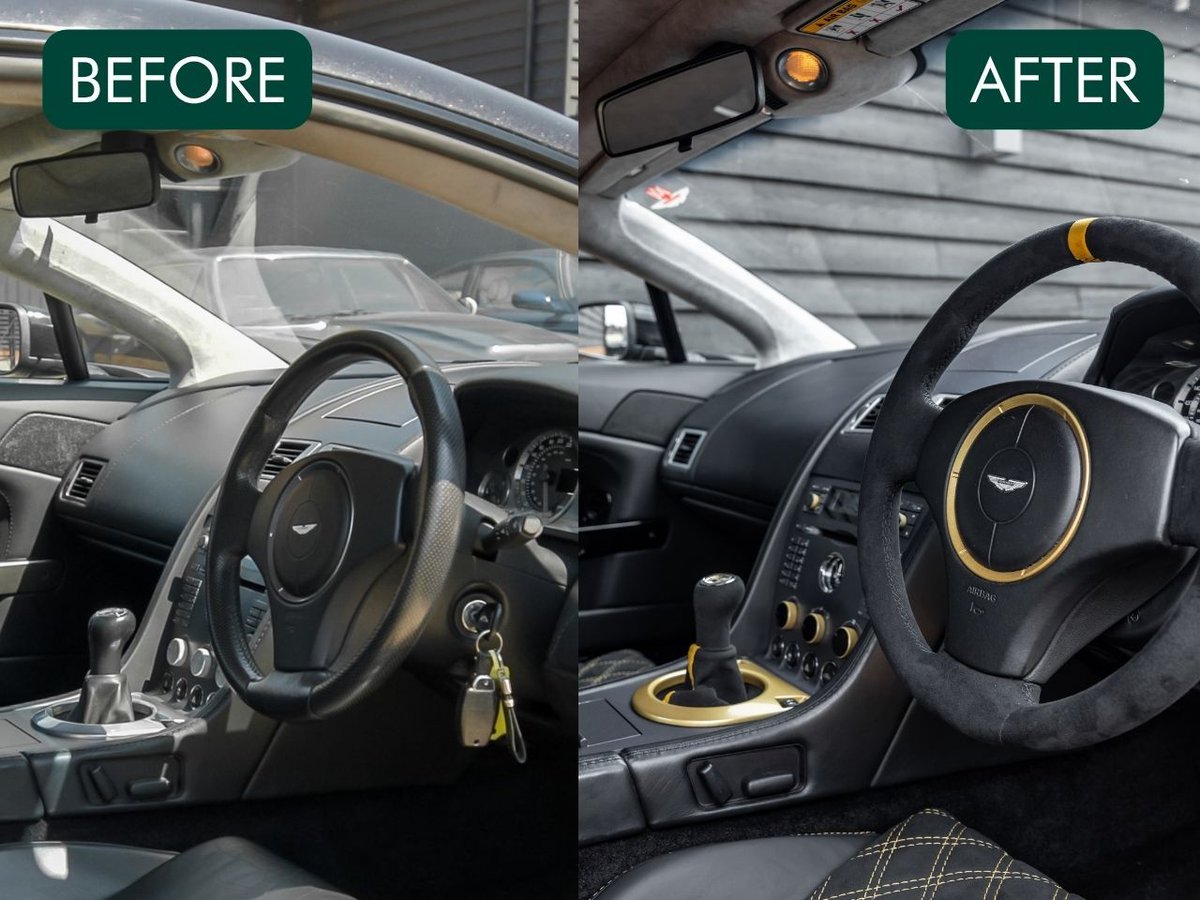 nicholas_mee's tweet photo. We are pleased to share the details of an interior refurbishment and personalisation project recently completed for a client's 2006 Aston Martin V8 Vantage.
Watch the full video: https://t.co/ChGaMWWAjK
#AstonMartin #V8Vantage #Interiortrim https://t.co/iP0jfqxpfd