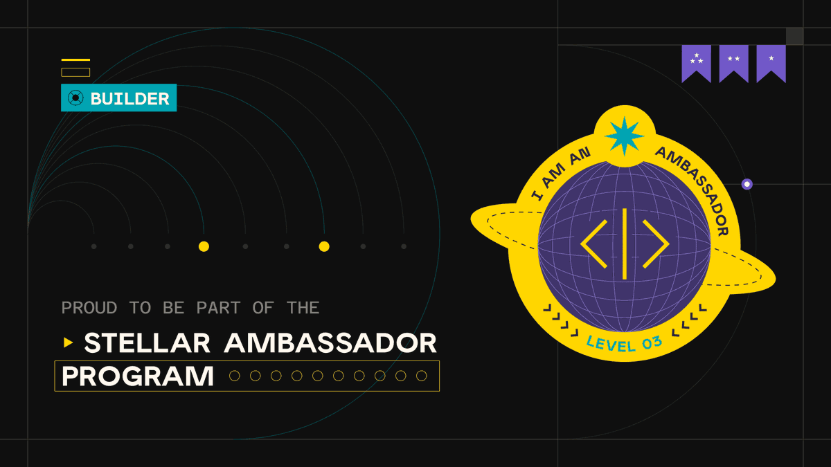 adrysavm's tweet photo. Hoy celebro mi Nivel 3: Builder en el Programa de Embajadores.🚀 Aprendo de la funcionalidad, al acompañar a quienes todavía no conocen @StellarOrg  y ayudarlos a descubrirlo de una manera dinámica. Gracias @TheBAFNetwork @StarMaker_LATAM https://t.co/T7C8WPXReL