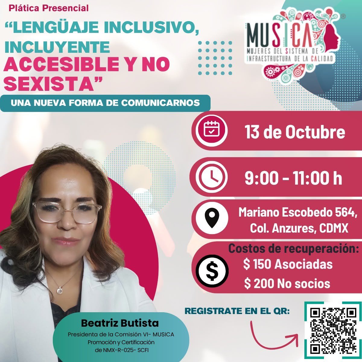 mujeres_snic's tweet photo. ¡Te invitamos a ser parte de los próximos cursos técnicos de MUSICA A.C.! 💜✨

💗 ¡Súmate, participa y acompáñanos!

Consulta cada invitación para conocer los detalles y realizar tu registro mediante el código QR  o Link correspondiente.

¡Te esperamos! https://t.co/DxiEoZx8IT