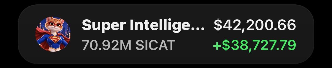 EricSolProphet's tweet photo. $SICAT was shared early in the TG and the setup started playing out 📈🔥

Members got in early and rode the momentum.

DM me to join the TG + Discord for more setups. 🚀

Ca: 9pMXEbTjQ5HHiYifGbNBwkMkrQxGyhuSmB8ndKNXpump 
#Crypto #Trading #AltcoinAlert https://t.co/YZ2Jems7xt