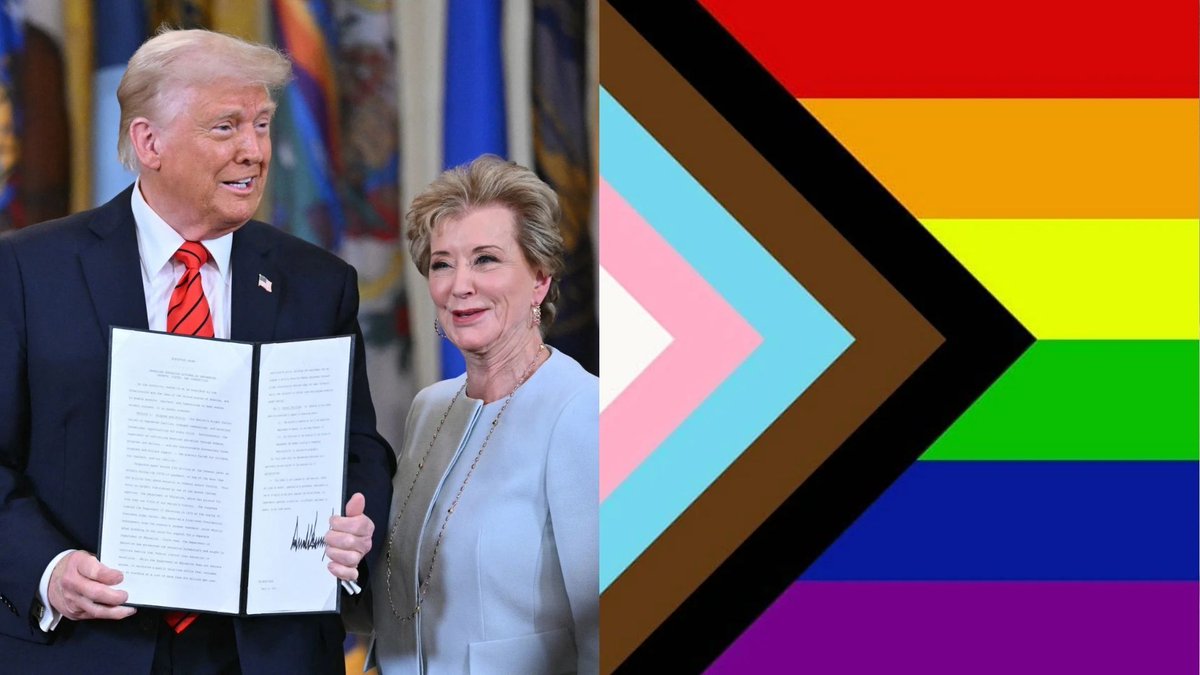 HQNewsNow's tweet photo. The Trump administration has formally rescinded Title IX protections for LGBTQ+ students nationwide. https://t.co/p67yLEXUl9