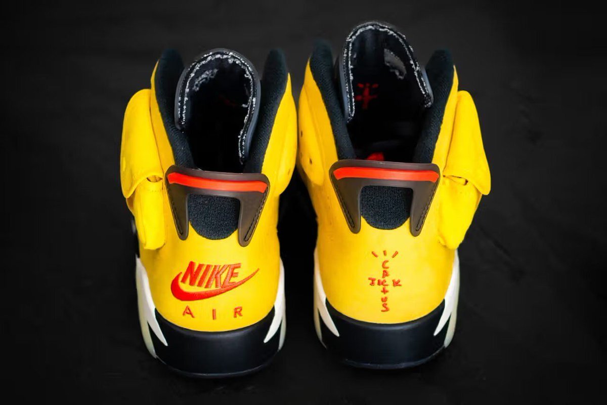 JustFreshKicks's tweet photo. Travis Scott x Air Jordan 6 "F&amp;F Yellow" 🌵💛 https://t.co/d7sQ0EXLTY