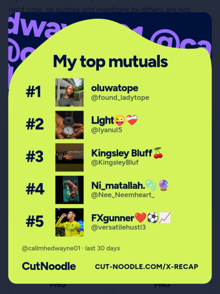 callmhedwayne01's tweet photo. Decided to try this stuff out and this is the results 
@found_ladytope  I don't know what to say oo 😂 
@IyanuI5 🫂🤍
@KingsleyBluf real man 🫂 
@Nee_Neemheart_ 💗
@versatilehustl3 my real competitor for football but na real gee 🤍 
@staydowndustin I be big fan shaa https://t.co/05tvqnyByQ