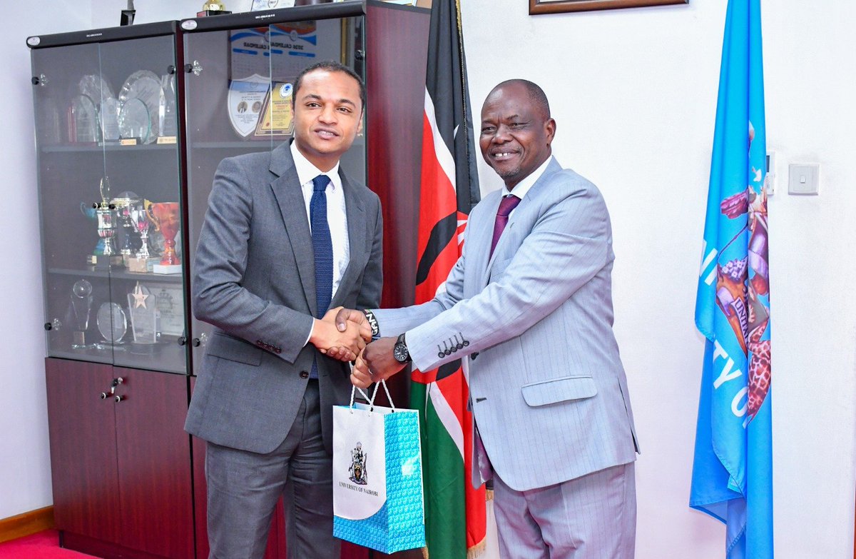 uonbi's tweet photo. The University of Nairobi welcomed H.E. Wadid Benaabou, the new Ambassador of France to Kenya, on a courtesy visit that provided an opportunity to take stock of ongoing projects, including the Engineering Science Complex, and identify areas for deeper collaboration in research, training and innovation.

For UoN staff and students, stronger Kenya-France cooperation is expanding access to research opportunities, practical training and international academic networks.

As Amb. Benaabou begins his tour of duty, UoN looks forward to advancing this partnership and creating new opportunities across the University. @FranceinKenya

#WeAreUoN