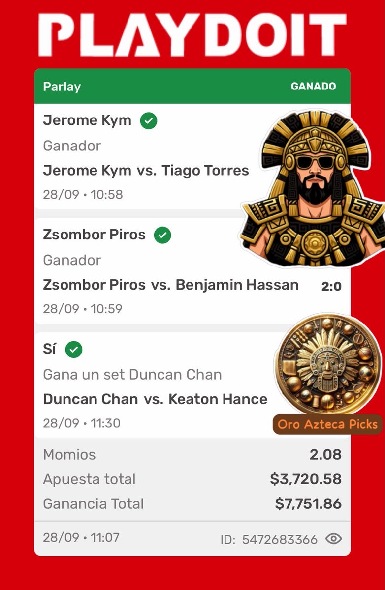 Oroaztecapicks's tweet photo. Que no pare la racha!!! Les dije que le metieran solo lo de las tortillas!!! Y ahí seguimos invictos en los free picks! https://t.co/impqpQxHvI