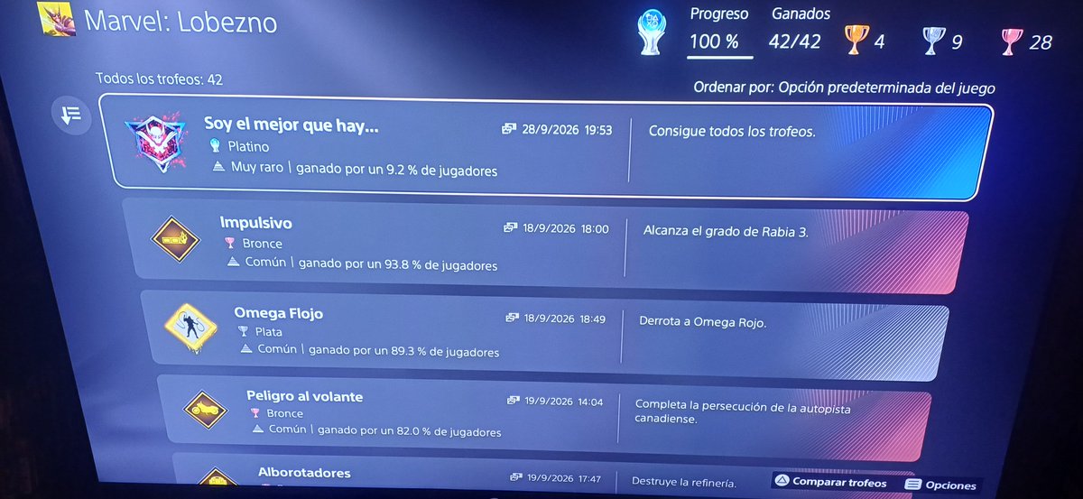 Aleix_vp's tweet photo. Platino 🏆 #Lobezno🐺 #playstation5 #platinos
Pues me ha gustado mucho el juego. La verdad no es el mejor de Insomniac pero muy disfrutable. Y no he tenido nigun bug raro.
@PlayStationES @insomniacgames https://t.co/WzqIaTyTXn