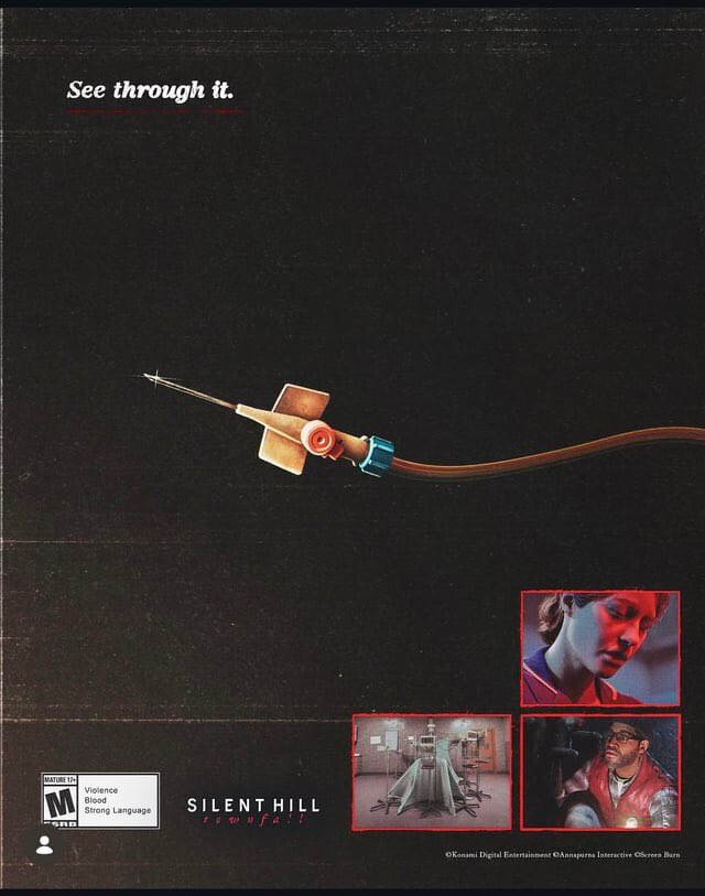 immalkwalahi's tweet photo. Silent Hill Townfall promo ad (2026) https://t.co/rOZAIrjYUm