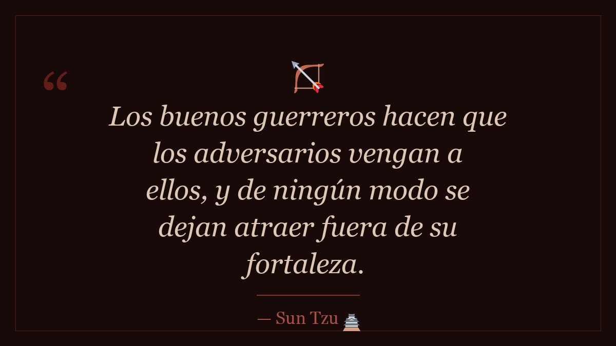 SunTzu_es's tweet photo. ⚔️ #SunTzu #ArteDeLaGuerra https://t.co/blEEf2Fhkn