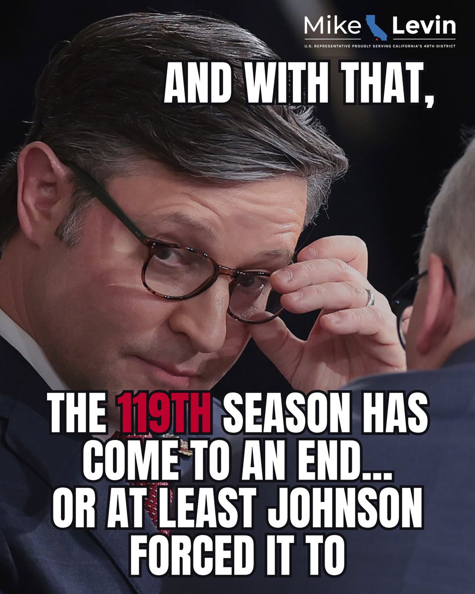 A political campaign-style graphic featuring a close-up photograph of a man in glasses adjusting them while facing another person. Bold text overlays the image, with a candidate’s logo near the top.