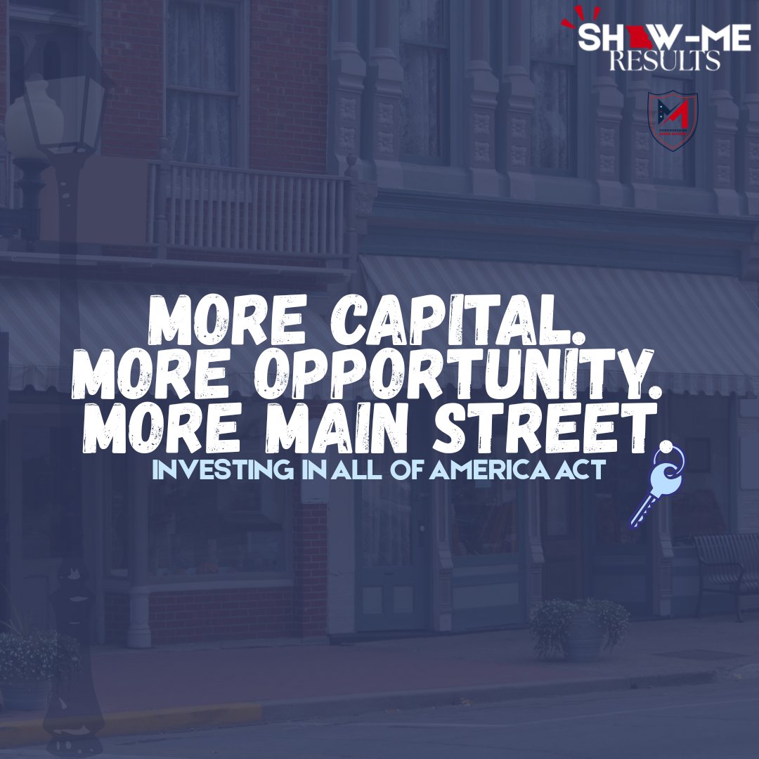 RepMarkAlford's tweet photo. 🚨 @HouseGOP invests in AMERICA. 

On May 19, @POTUS signed House Republicans' Investing in All of America Act into law—bringing more capital to rural Main Street, manufacturers &amp; small businesses left behind for too long. 💪

#ShowMeResults #Working4you https://t.co/ZPSYhMwet5