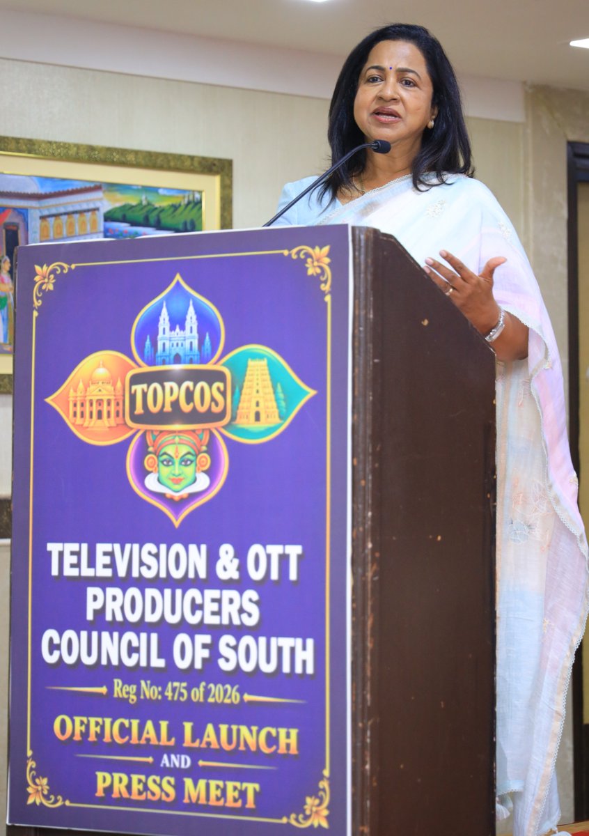 TamilinfoboothC's tweet photo. #RadikaaSarathkumar, Honorary President of the Tamil Nadu Television Digital & OTT Producers Association (TTPA), inaugurates the Television & OTT Producers Council of South (TOPCOS).
#TOPCOS #TTPA @realradikaa @onlynikil https://t.co/XCLezHiwqJ