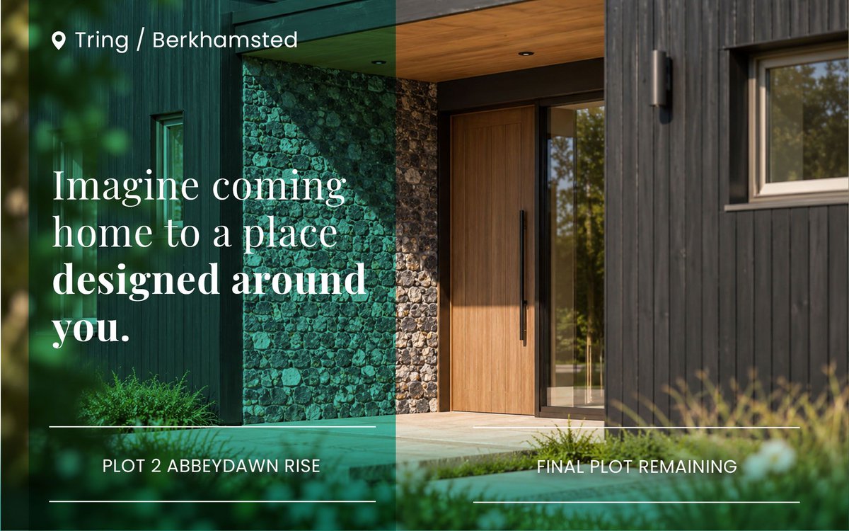 CustomBuildUK's tweet photo. At Abbeydawn Rise, Plot 2 gives you the opportunity to create exactly that, with the freedom to personalise the internal layout, finishes and specifications around the way you want to live.

How the finished home looks and feels is yours to shape. https://t.co/7ZjuVXcjZJ https://t.co/MVtTUU2M3F