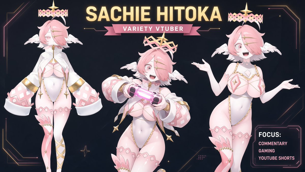 SachieHitoka's tweet photo. Greetings everyone! My name is Sachie Hitoka. I'm not new at this. I'm a Babiniku Vtuber with 3 years of vtubing experience.  

I hope to get along with all you fucks. https://t.co/er50UbWBGq