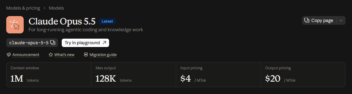 AIDailyLeaks's tweet photo. The Sonnet 5.5 is half the price of the Opus 5.5!

> Sonnet 5.5 (2$/10$)
> Opus 5.5 (4$/20$) https://t.co/9Jgz0I8APO