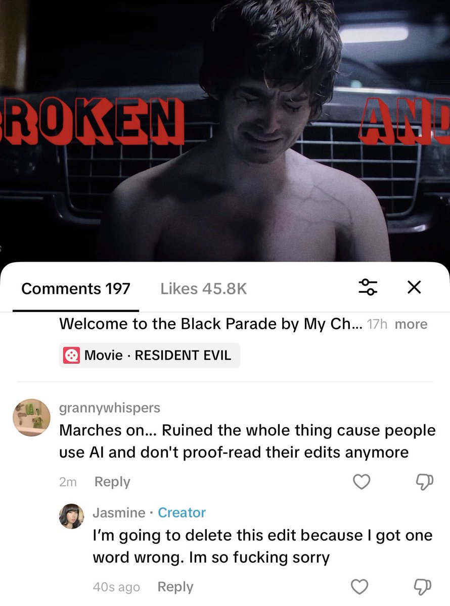 jasmeats's tweet photo. I got one lyric wrong in this edit and now I have to delete the entire thing and play in traffic. It’s so crazy out here https://t.co/IujDZ7iHfL